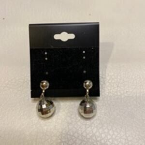 Vintage Sliver Disc Ball Clip-On Women's Earrings